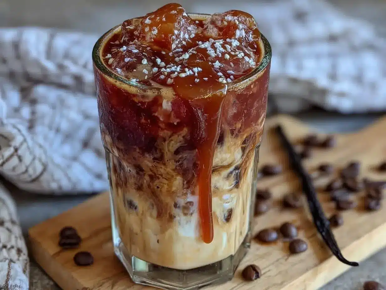 iced caramel macchiato preparation steps