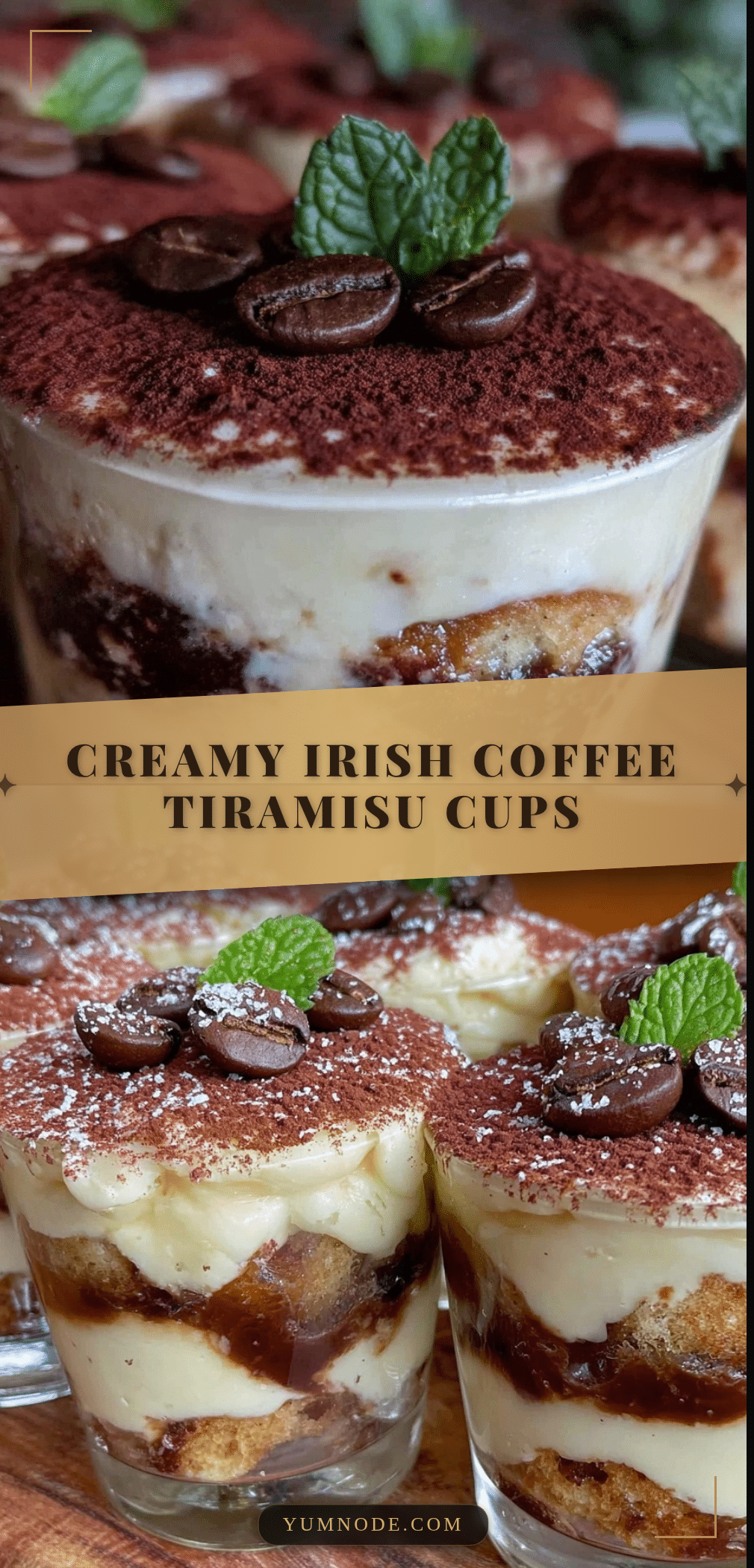 Irish coffee tiramisu cups recipe