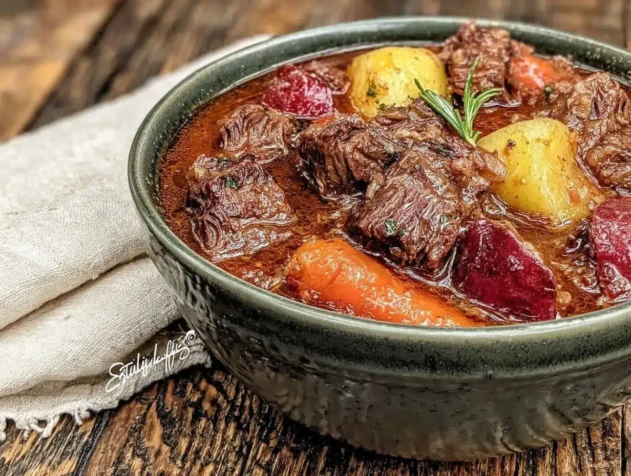 irish whiskey beef stew preparation steps