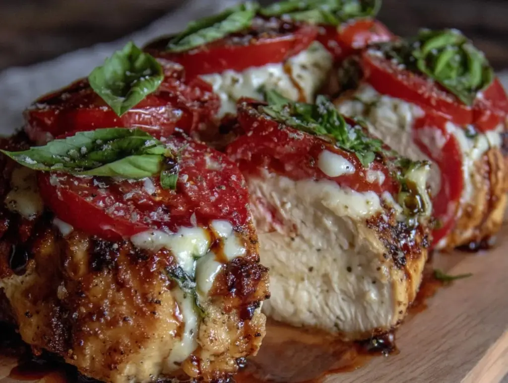 Juicy Caprese Stuffed Chicken Breast - featured image