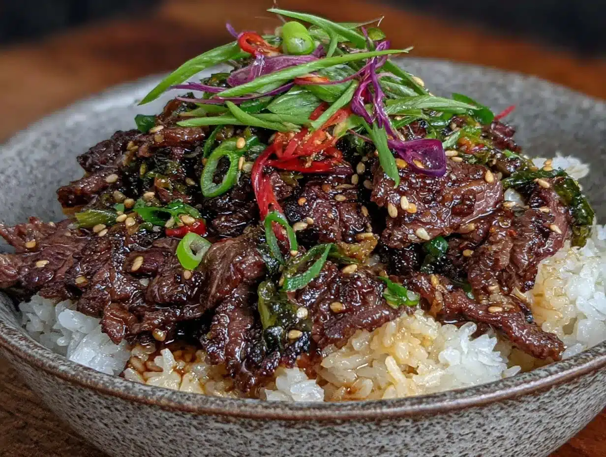 korean beef bowl recipe preparation steps