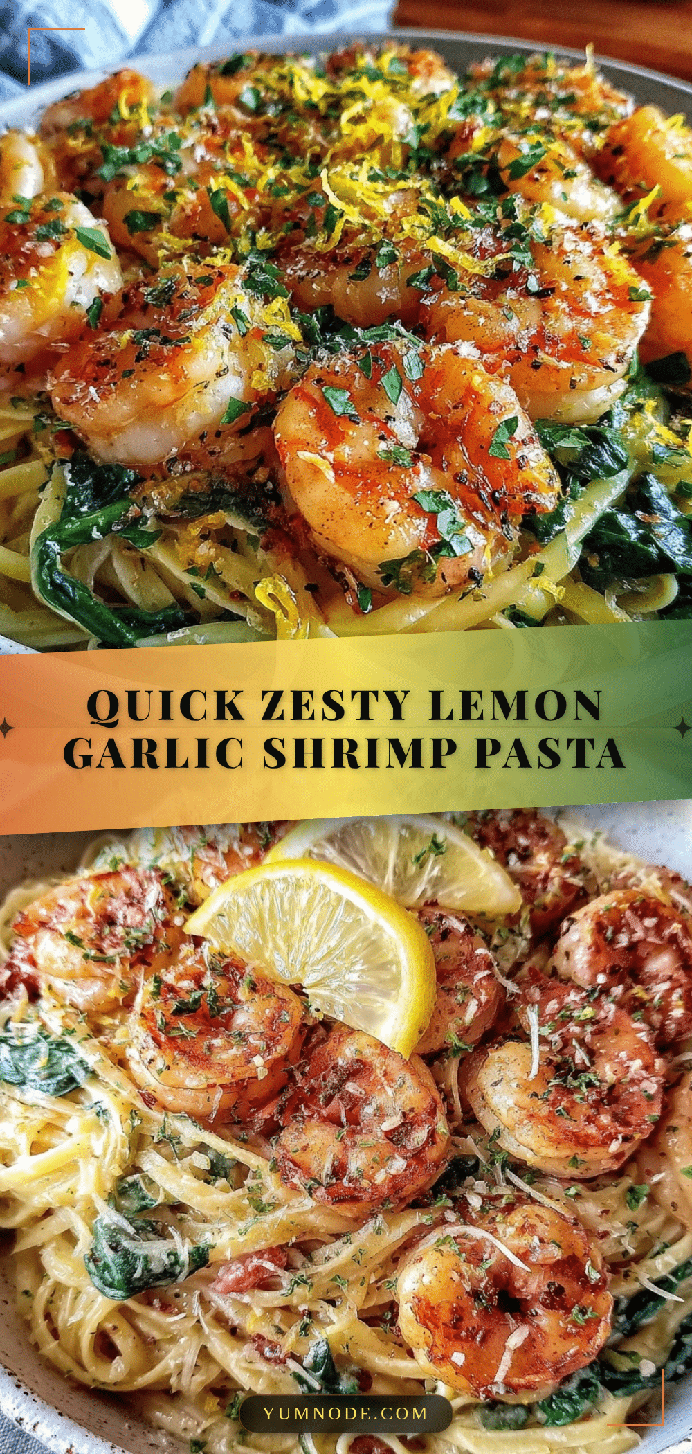 lemon garlic shrimp pasta recipe