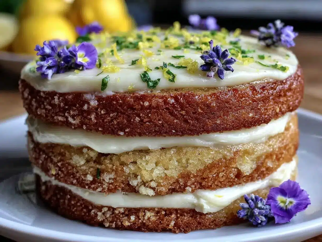 lemon lavender cake preparation steps