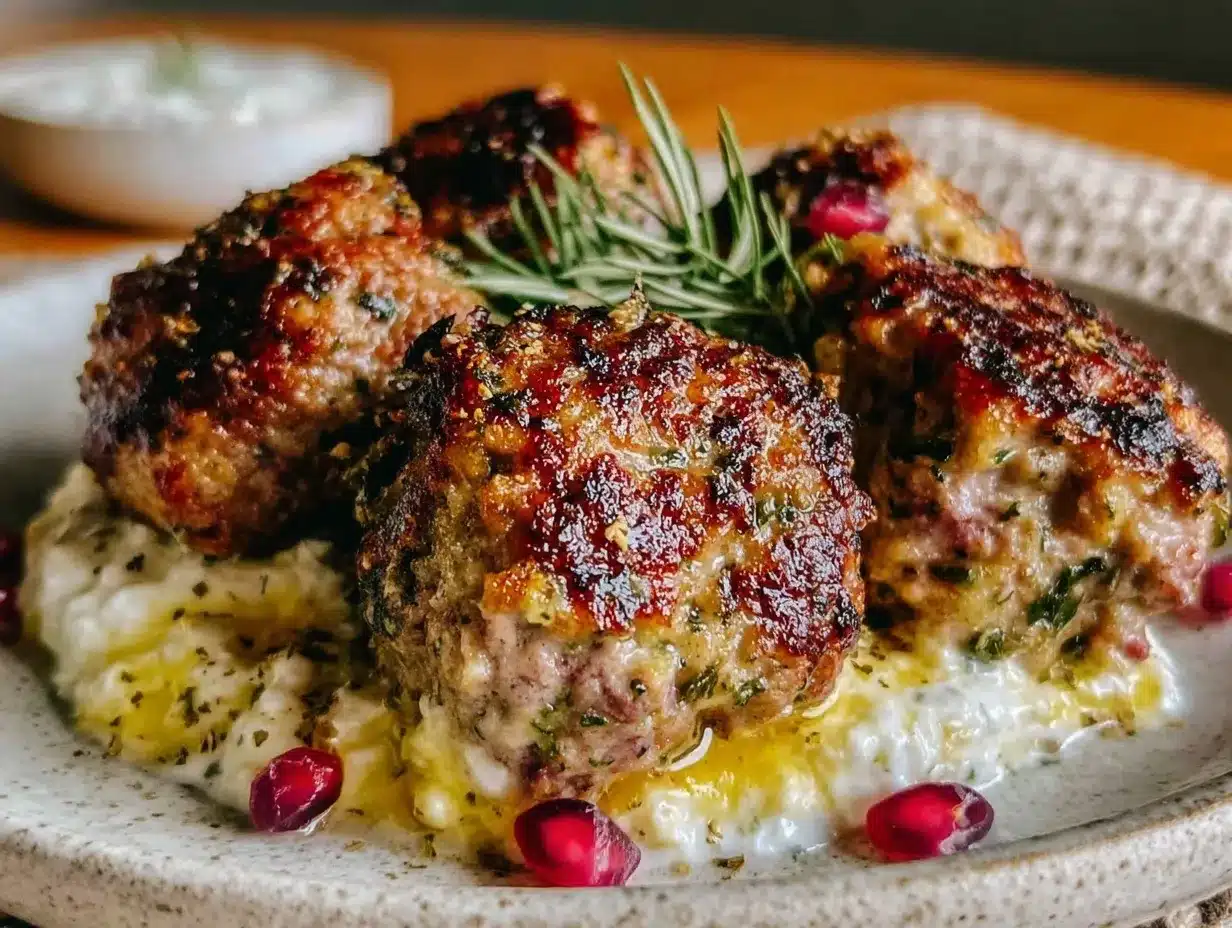 Mediterranean lamb meatballs preparation steps