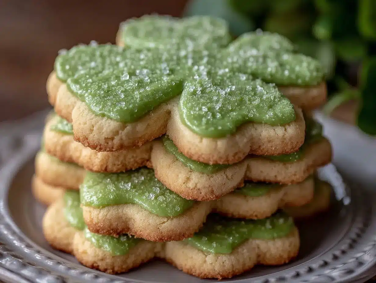mini shamrock sugar cookies preparation steps