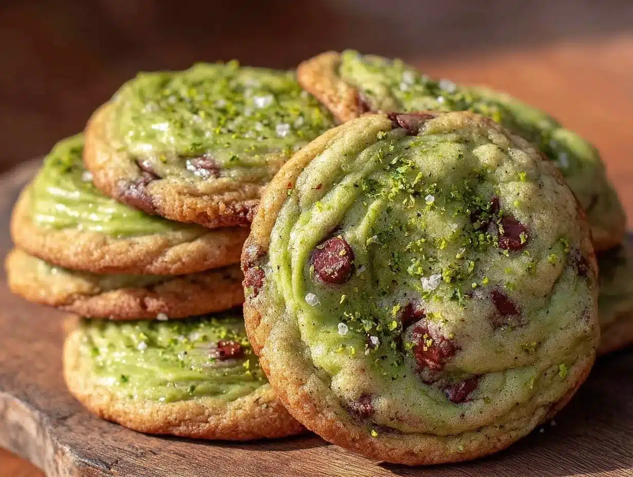 mint chocolate chip cookies preparation steps