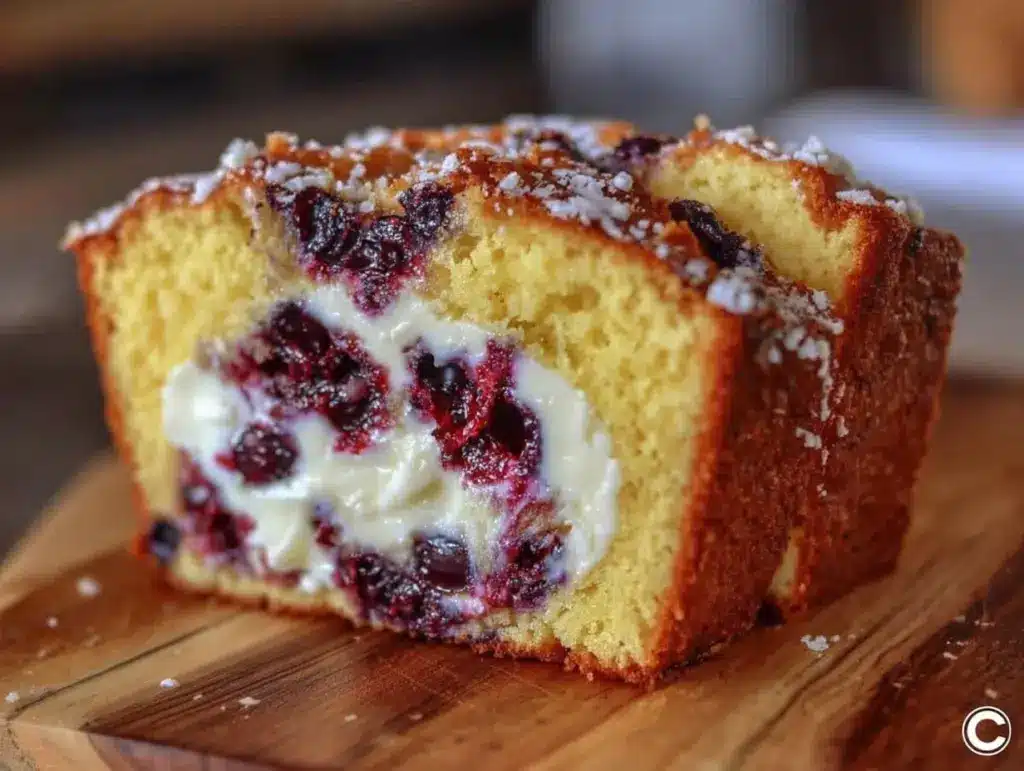 moist lemon blueberry bread - featured image