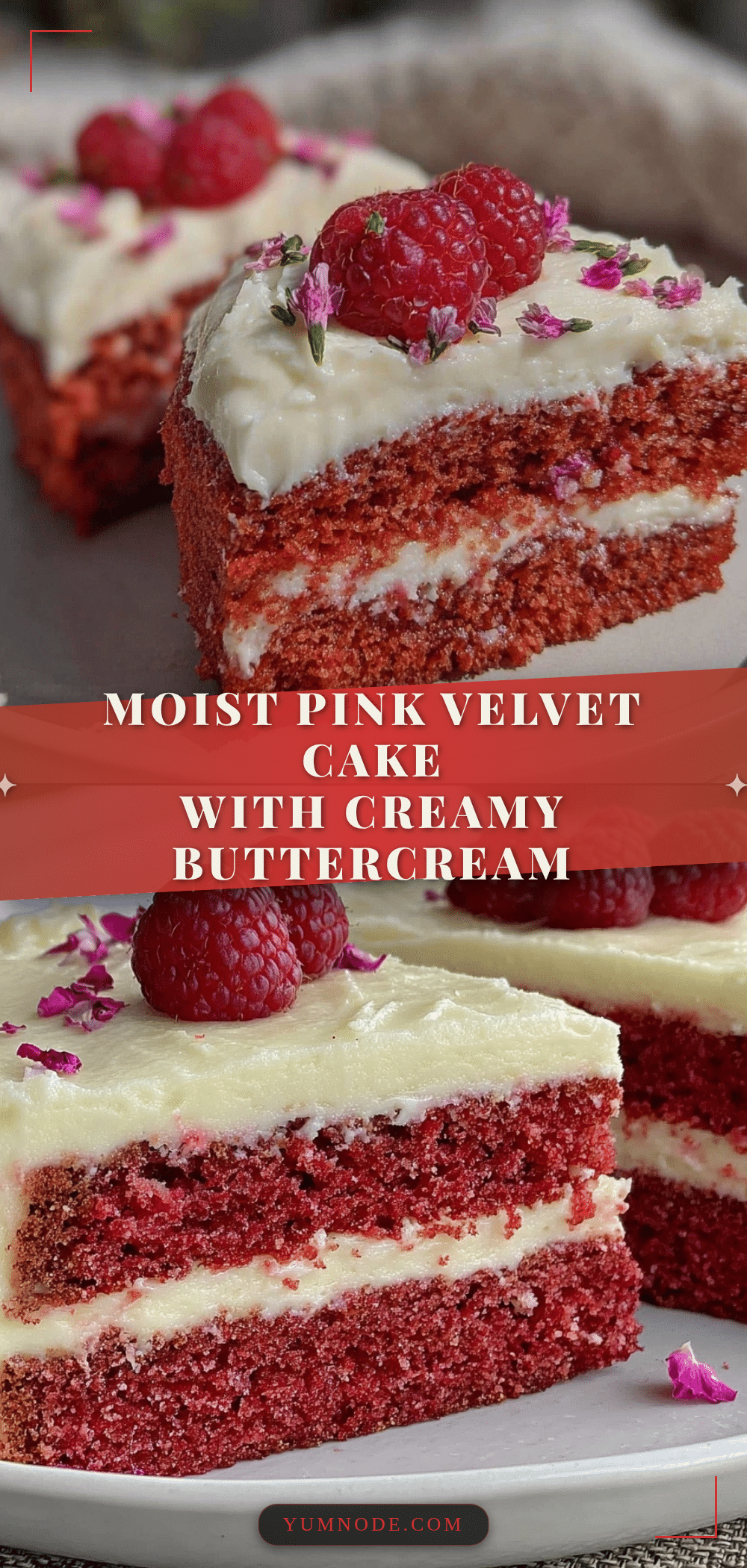 moist pink velvet layered cake recipe