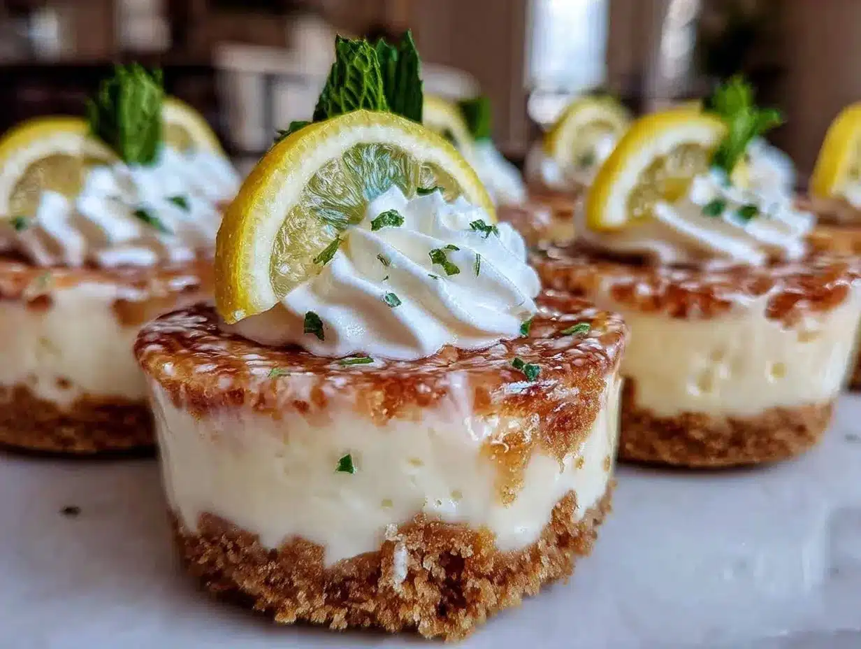 no-bake lemon cheesecake cups preparation steps