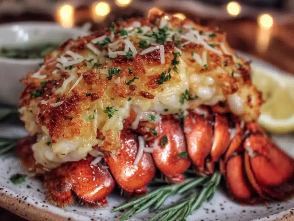 oven baked lobster tail - featured image