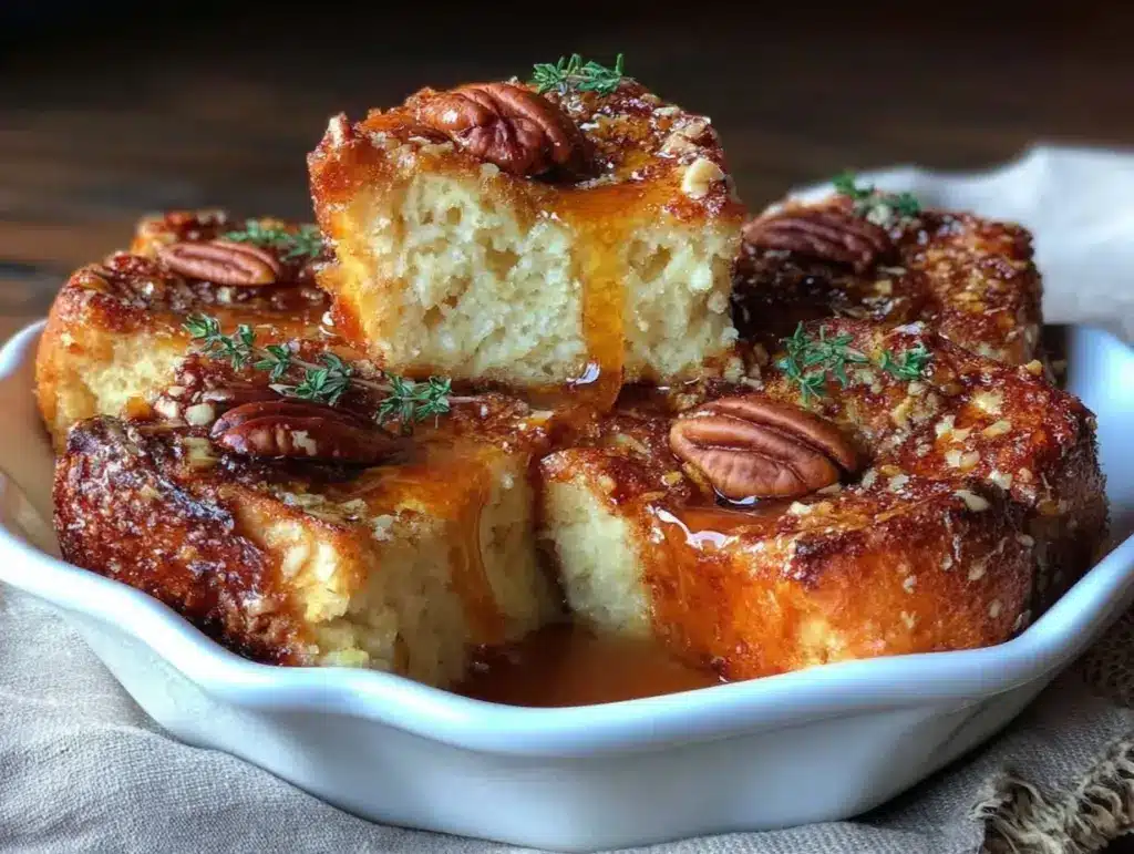 overnight brioche french toast casserole - featured image