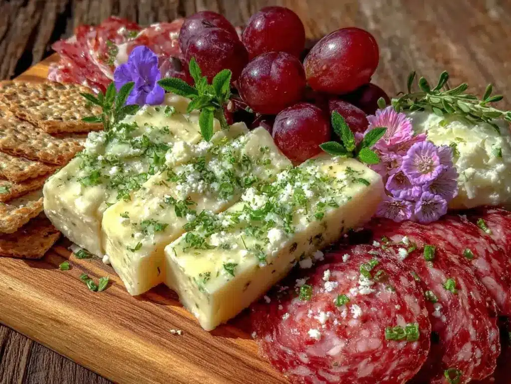pastel spring charcuterie board - featured image