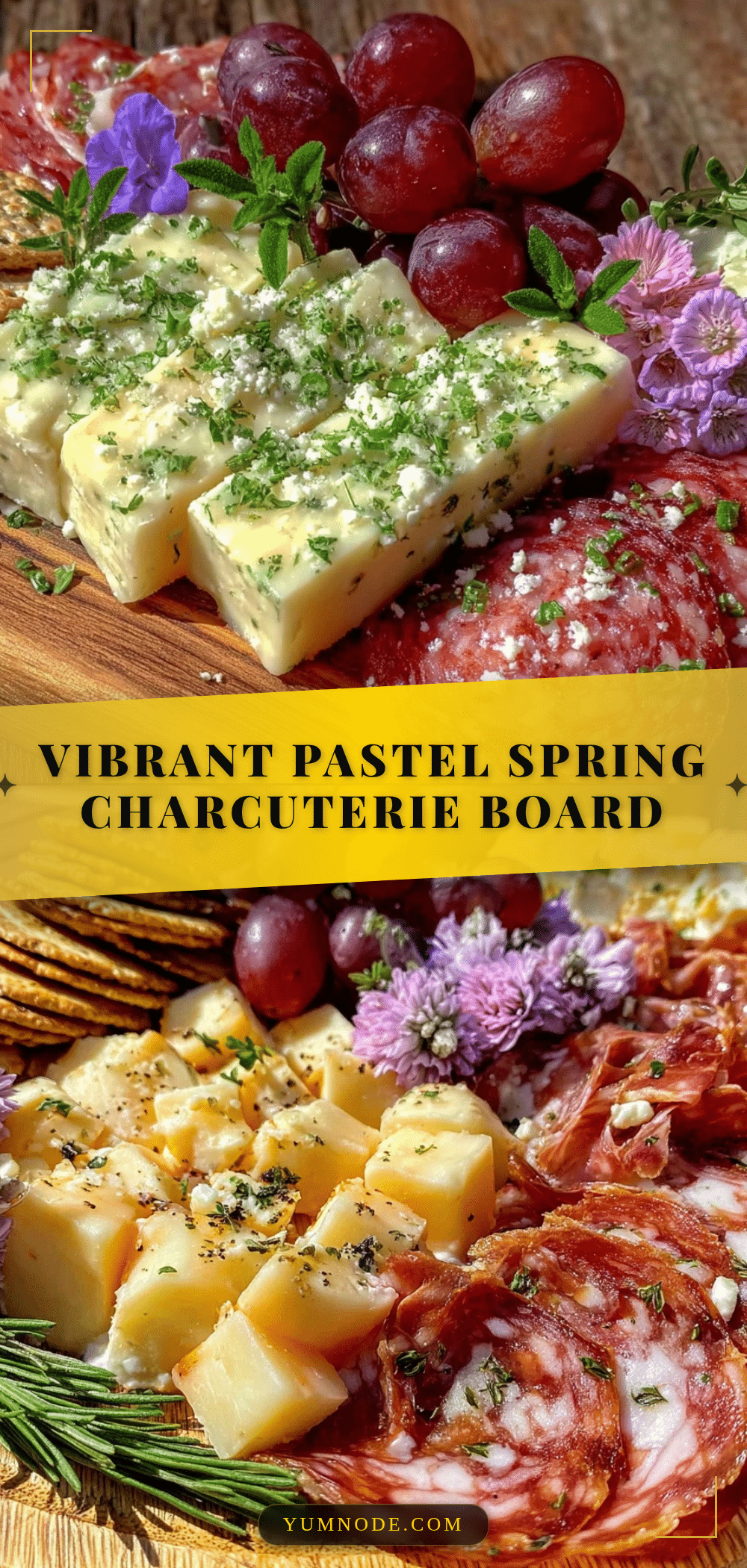 pastel spring charcuterie board recipe
