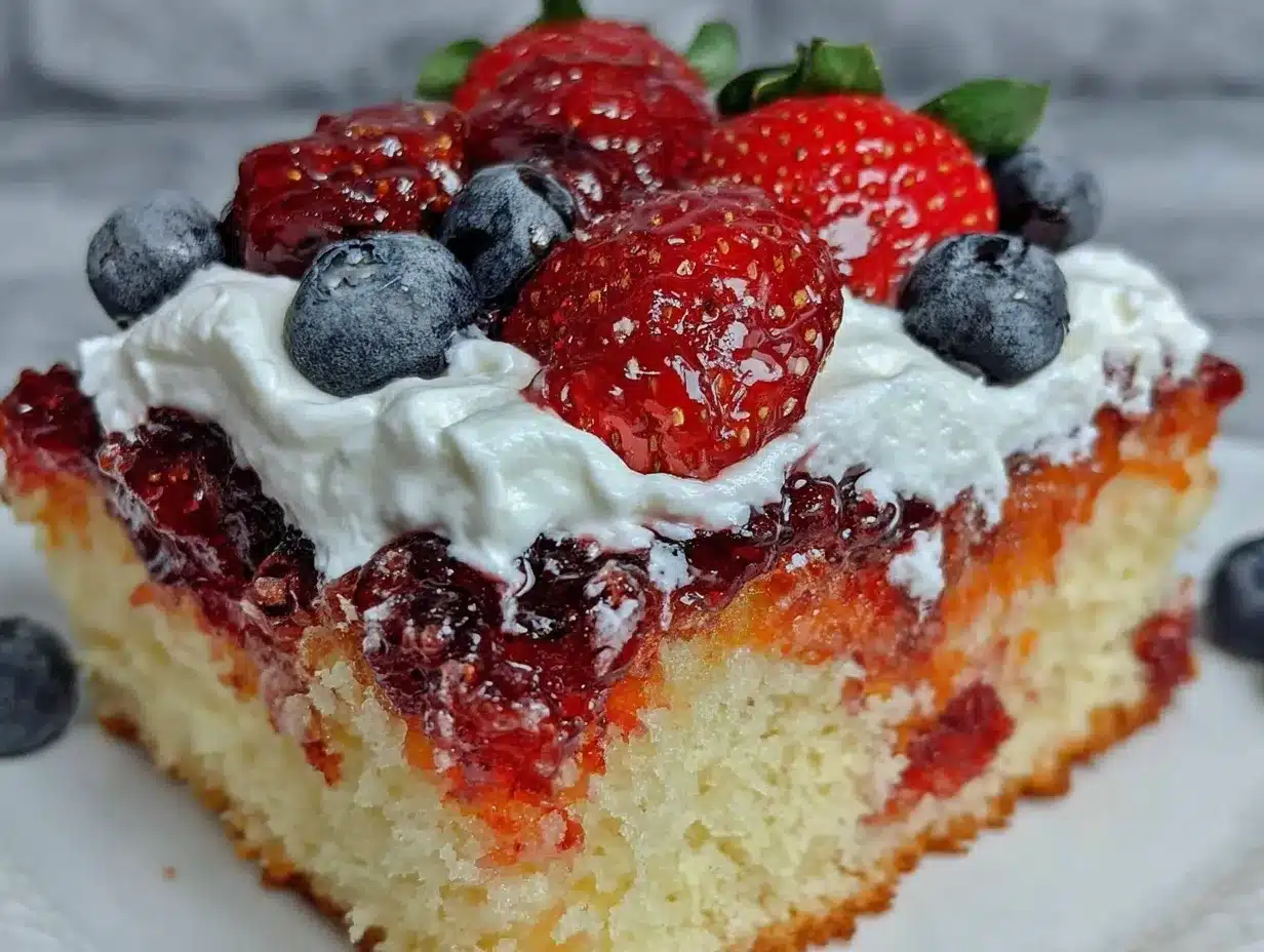 patriotic jello poke cake preparation steps
