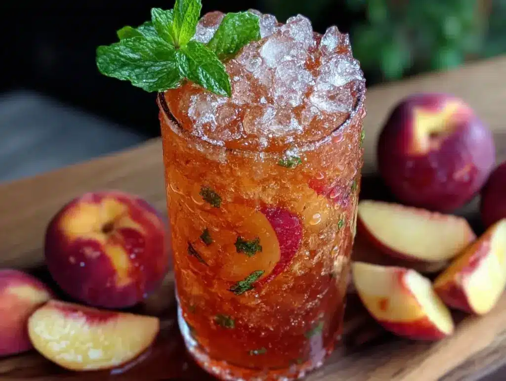 peach iced tea southern style - featured image