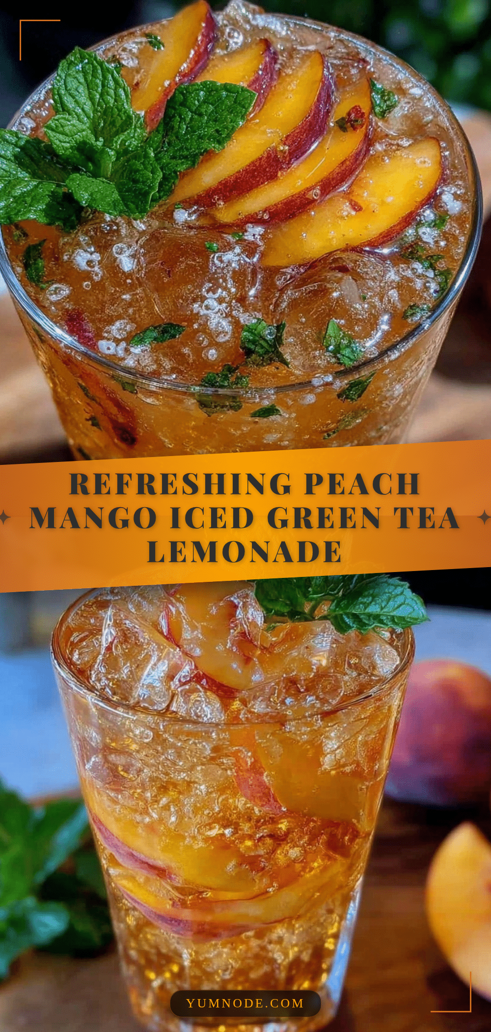 peach mango iced green tea lemonade recipe