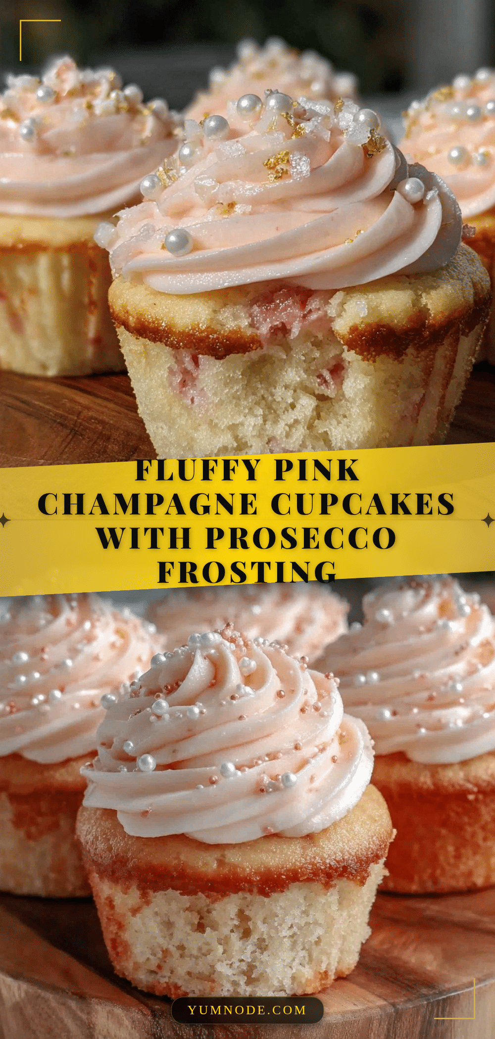 pink champagne cupcakes recipe