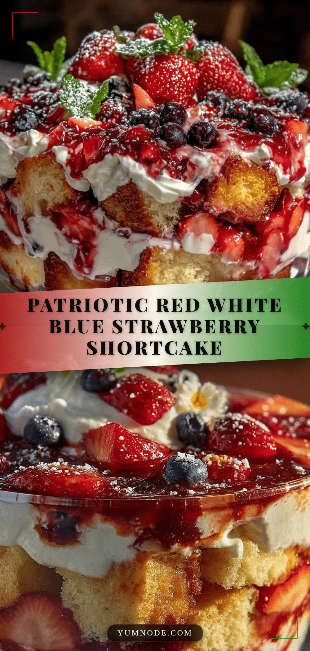 red white and blue strawberry shortcake trifle recipe