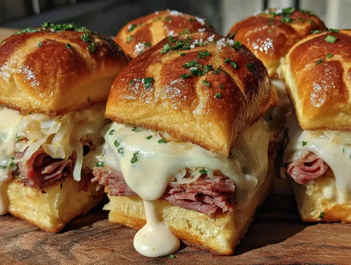 Reuben sliders preparation steps