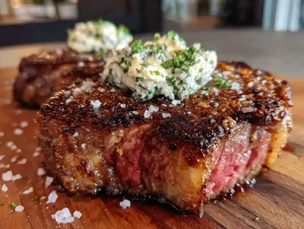 reverse sear ribeye - featured image