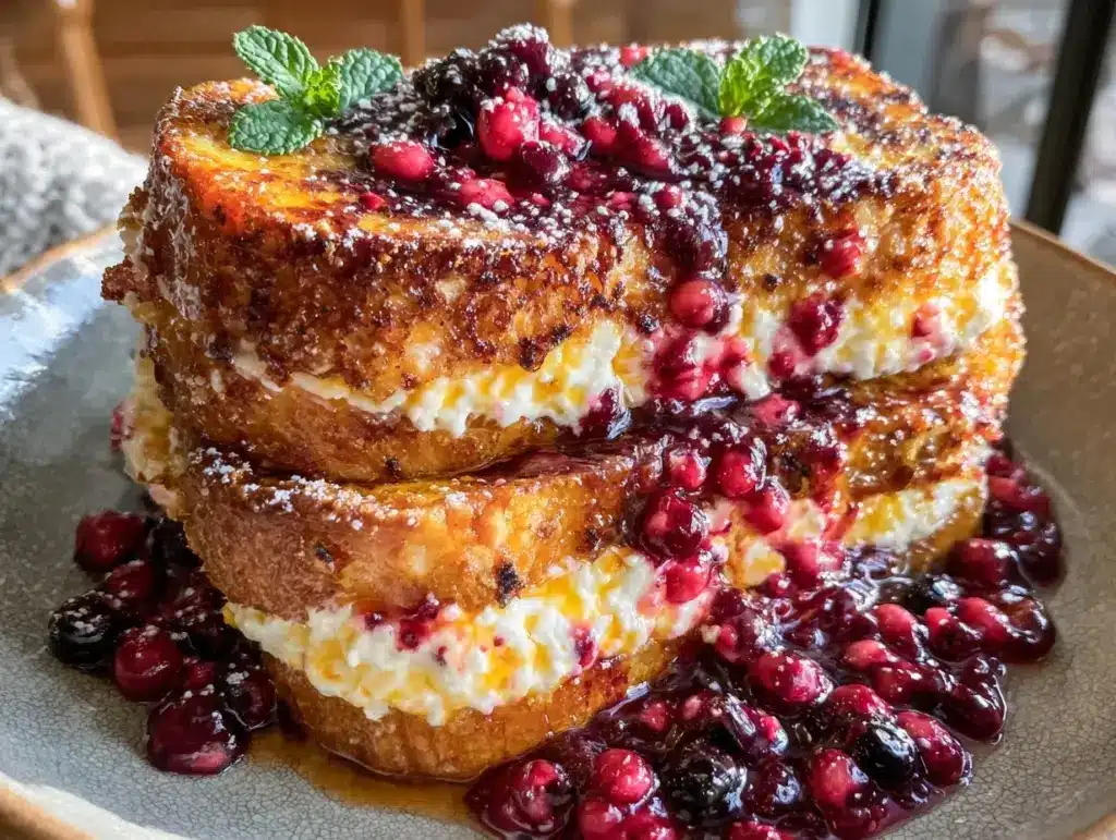 ricotta stuffed french toast - featured image