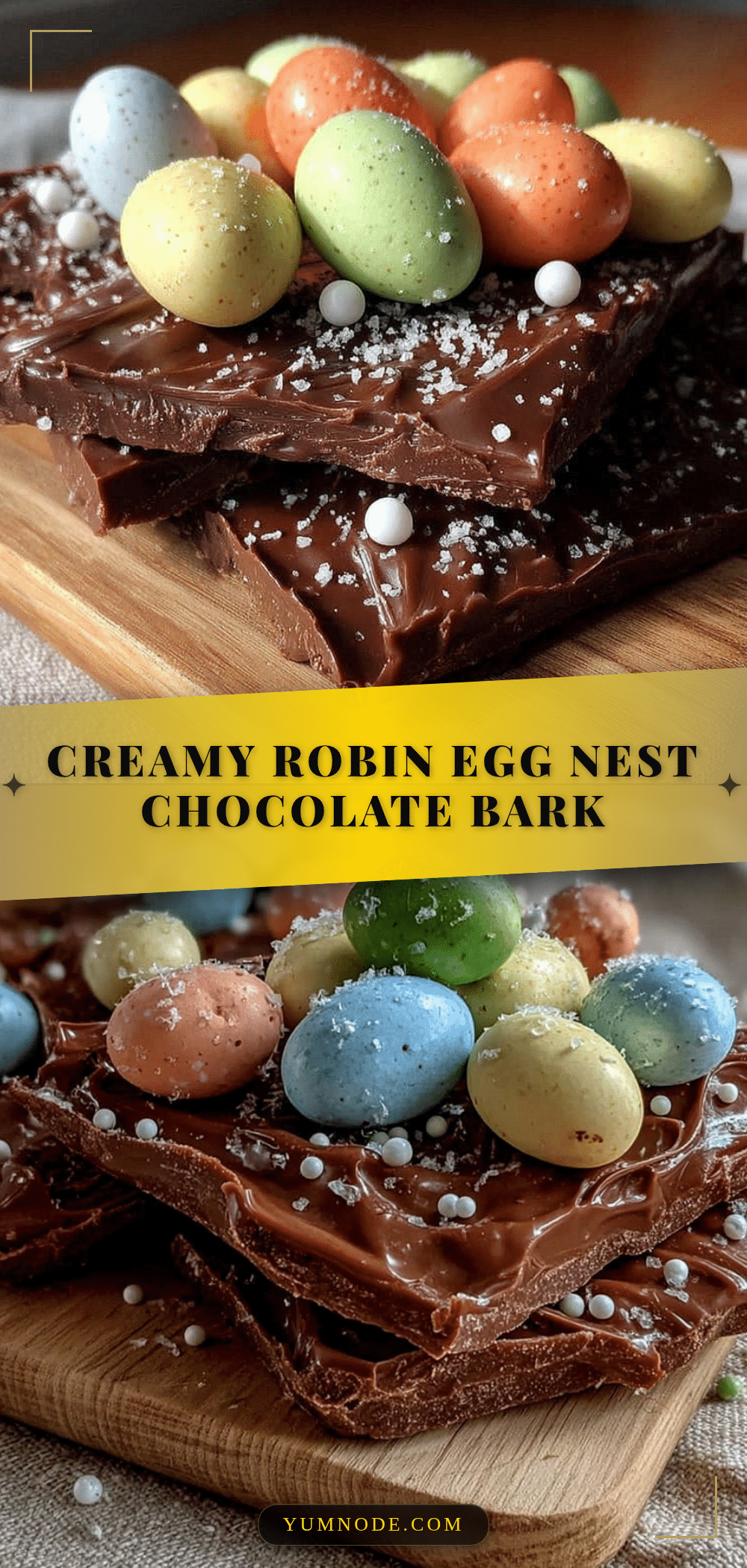 robin egg nest chocolate bark recipe