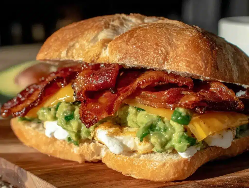 savory breakfast sandwich - featured image
