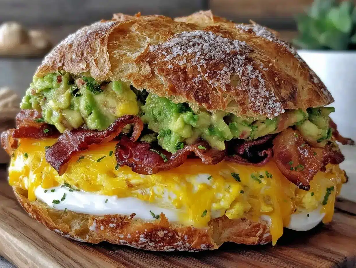 savory breakfast sandwich preparation steps