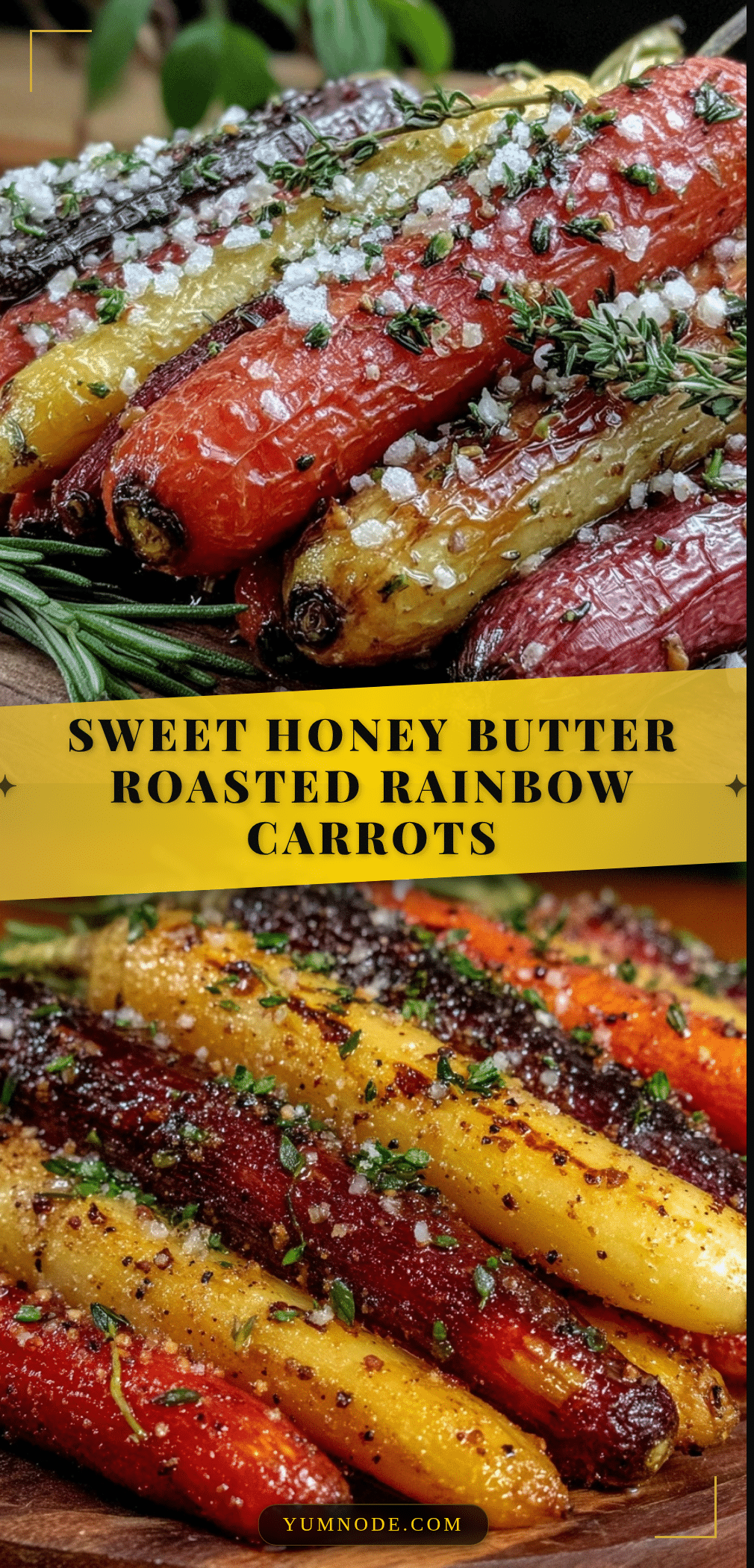 savory honey butter roasted rainbow carrots recipe