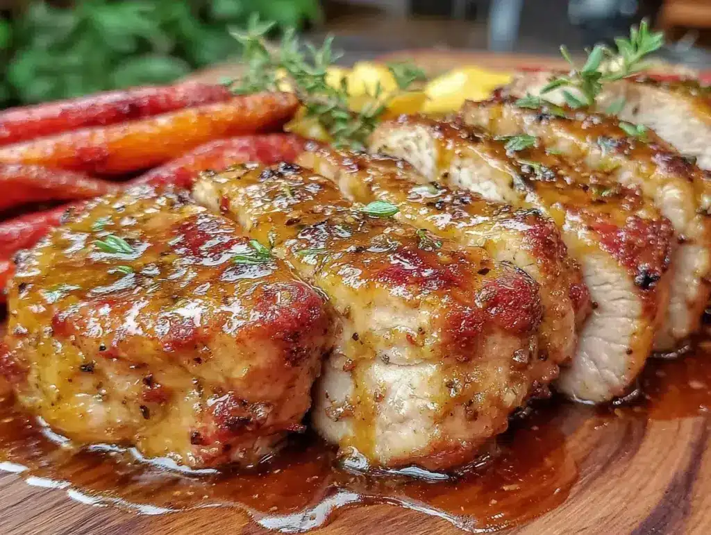 savory honey dijon pork tenderloin - featured image