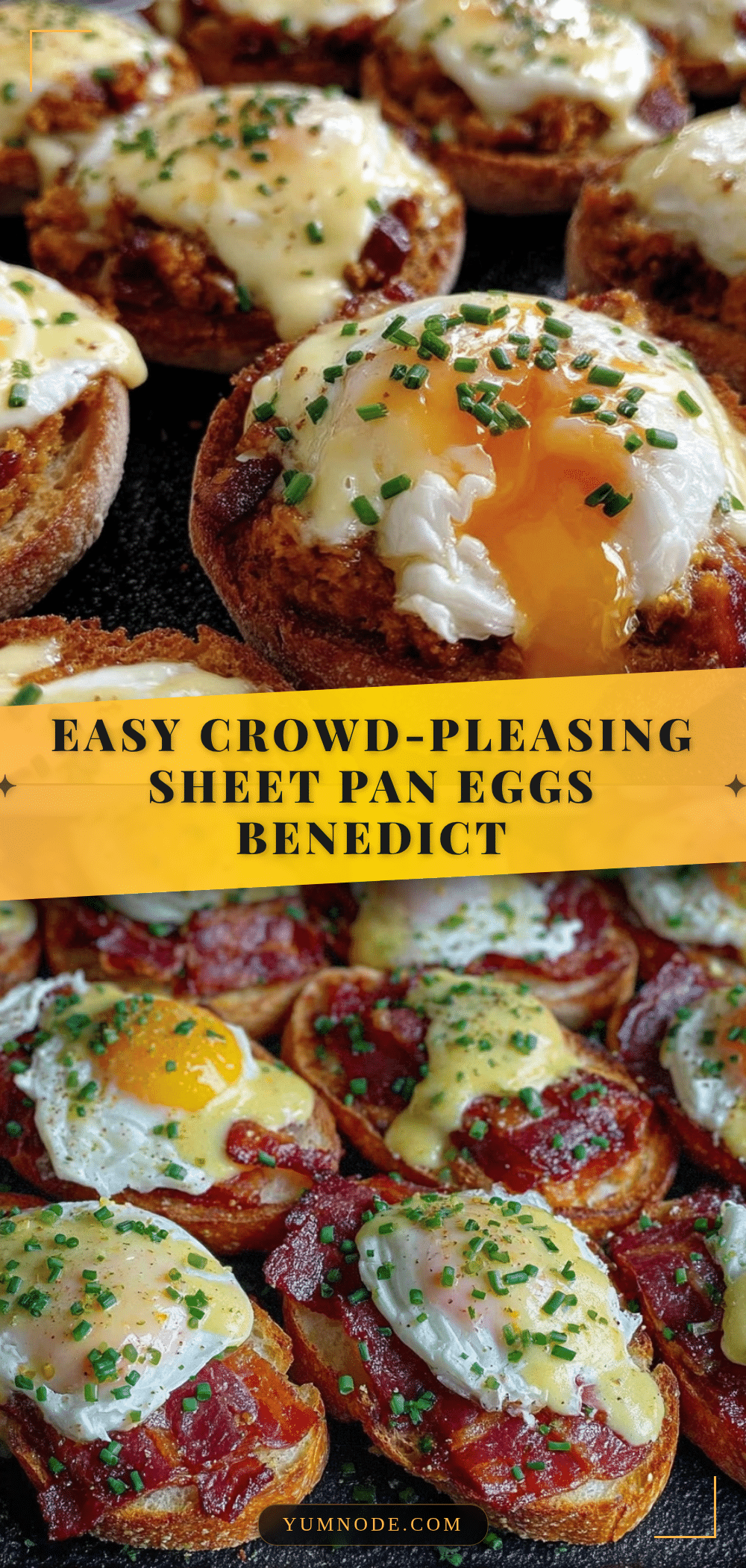 sheet pan eggs benedict recipe
