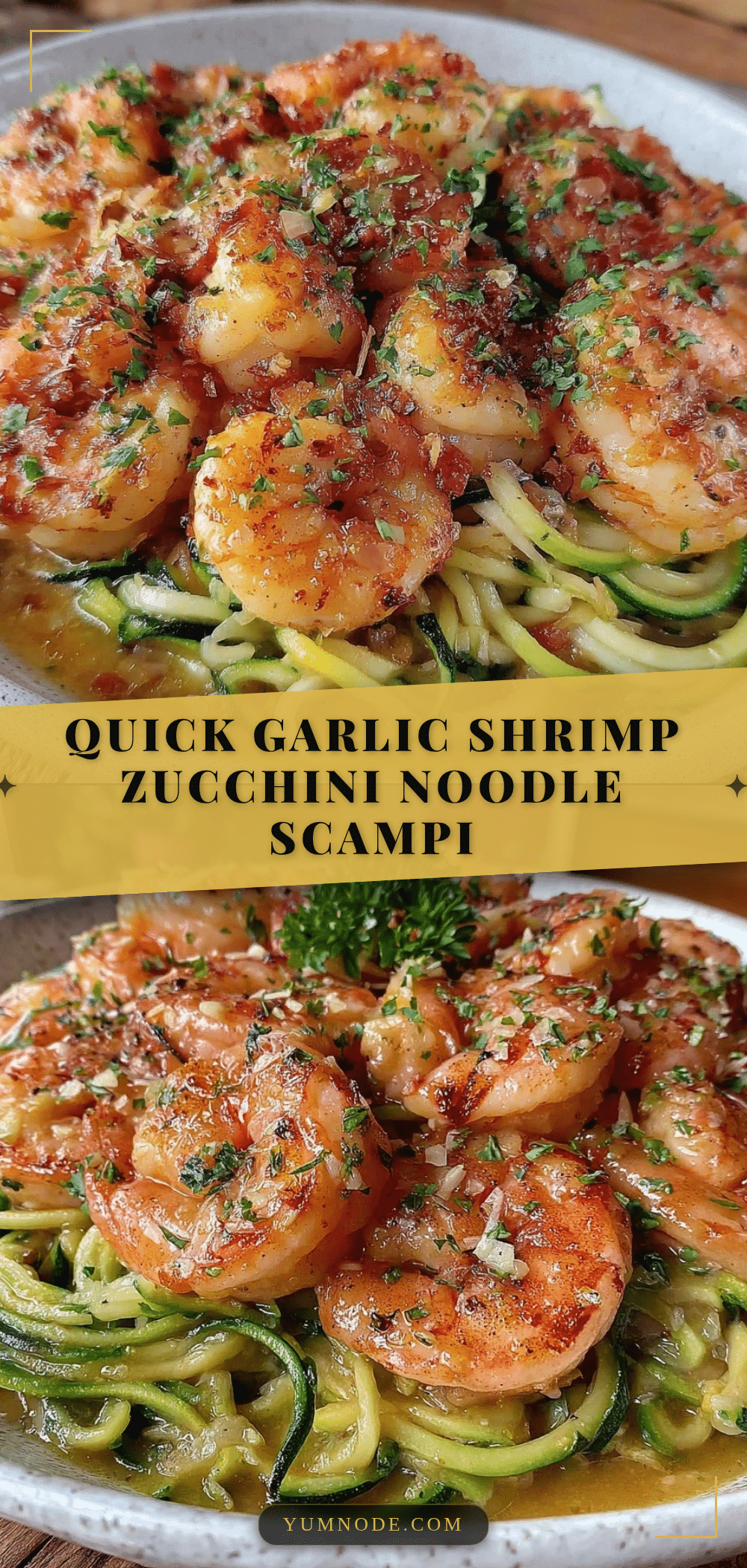 shrimp and zucchini noodle scampi recipe