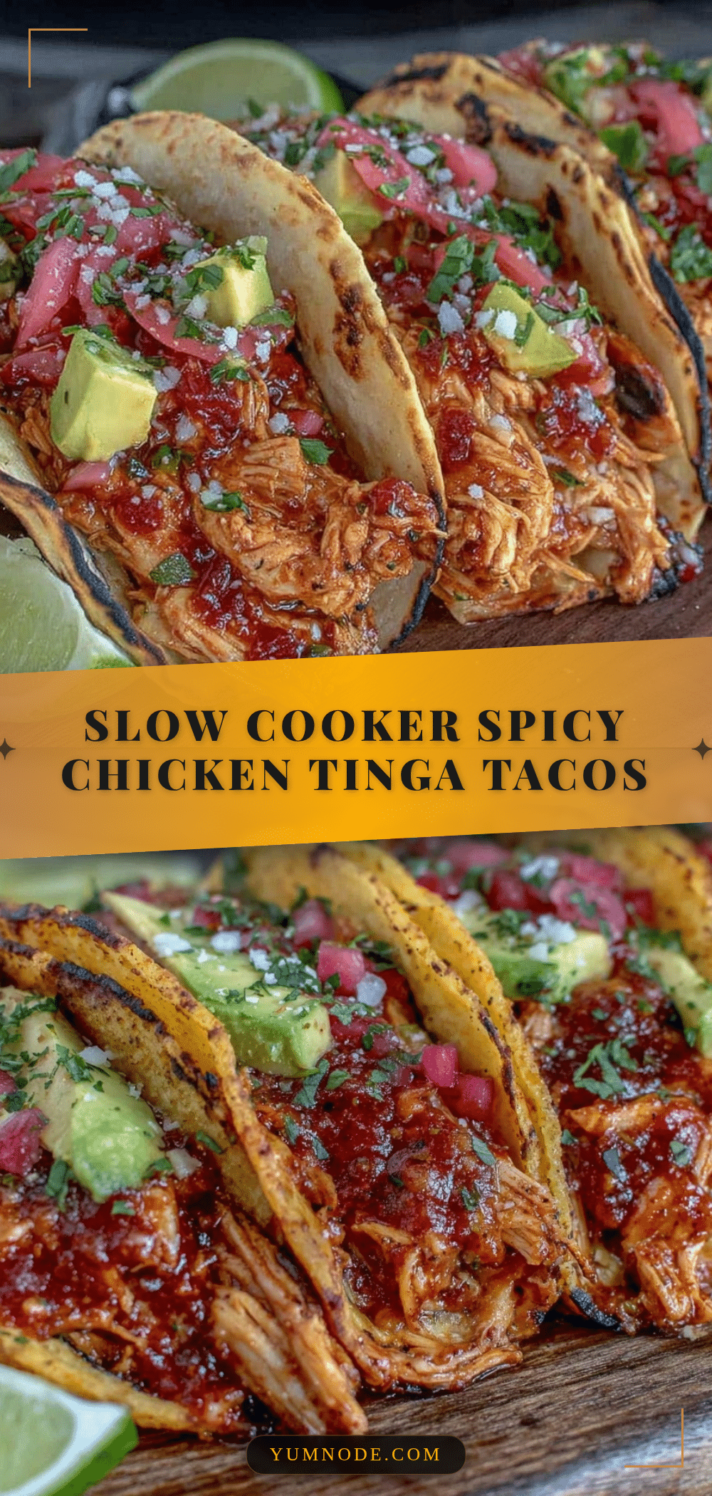 slow cooker chicken tinga tacos recipe