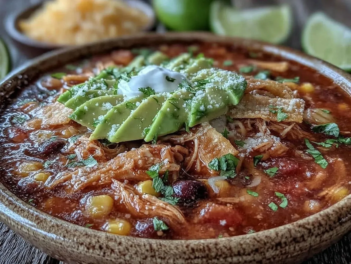 slow cooker chicken tortilla soup preparation steps