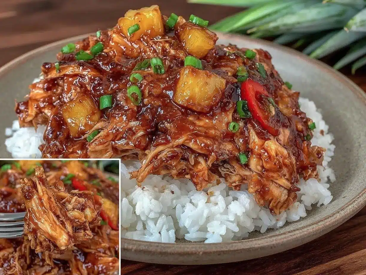slow cooker hawaiian chicken preparation steps