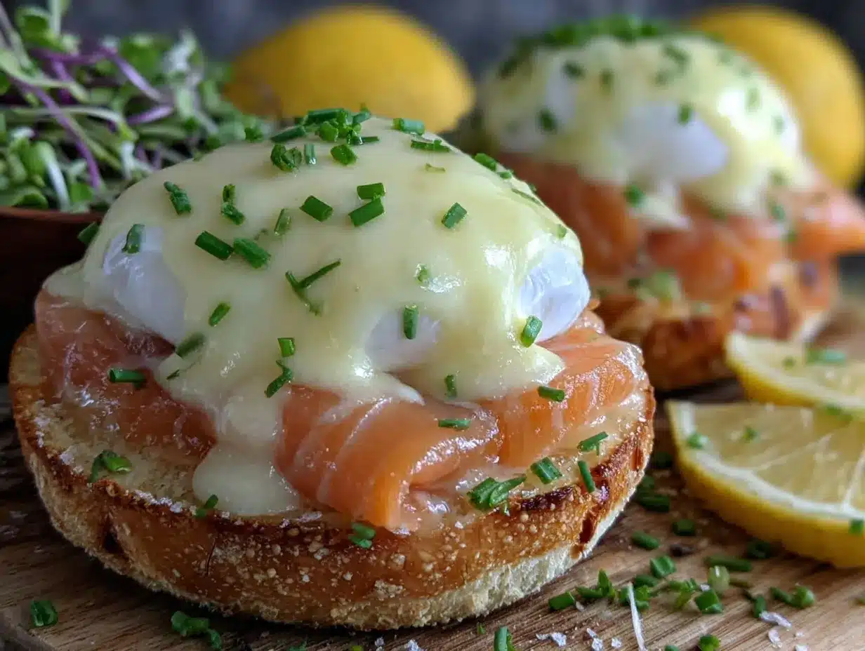smoked salmon eggs benedict preparation steps
