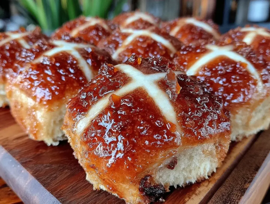 soft hot cross buns - featured image