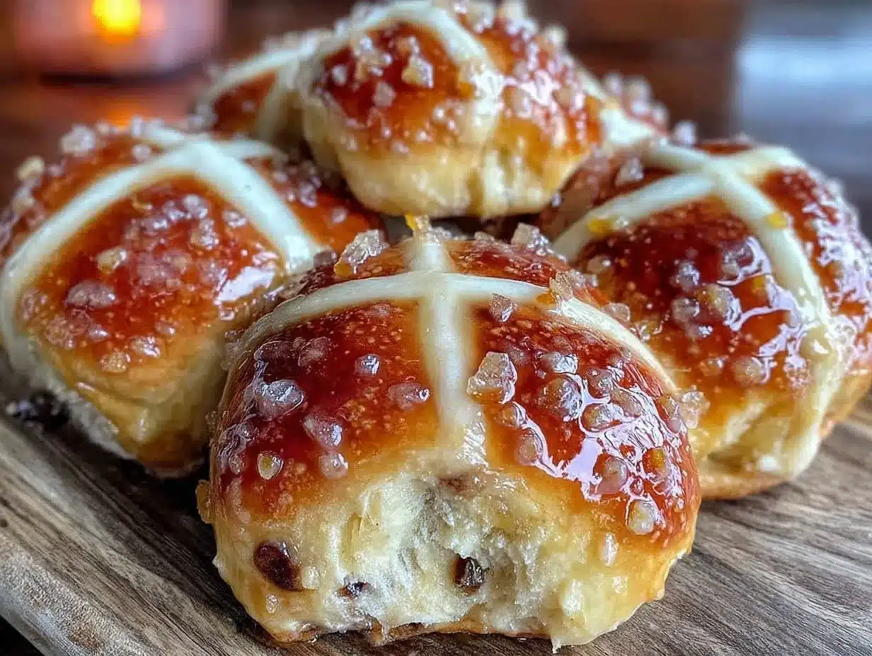 soft hot cross buns preparation steps