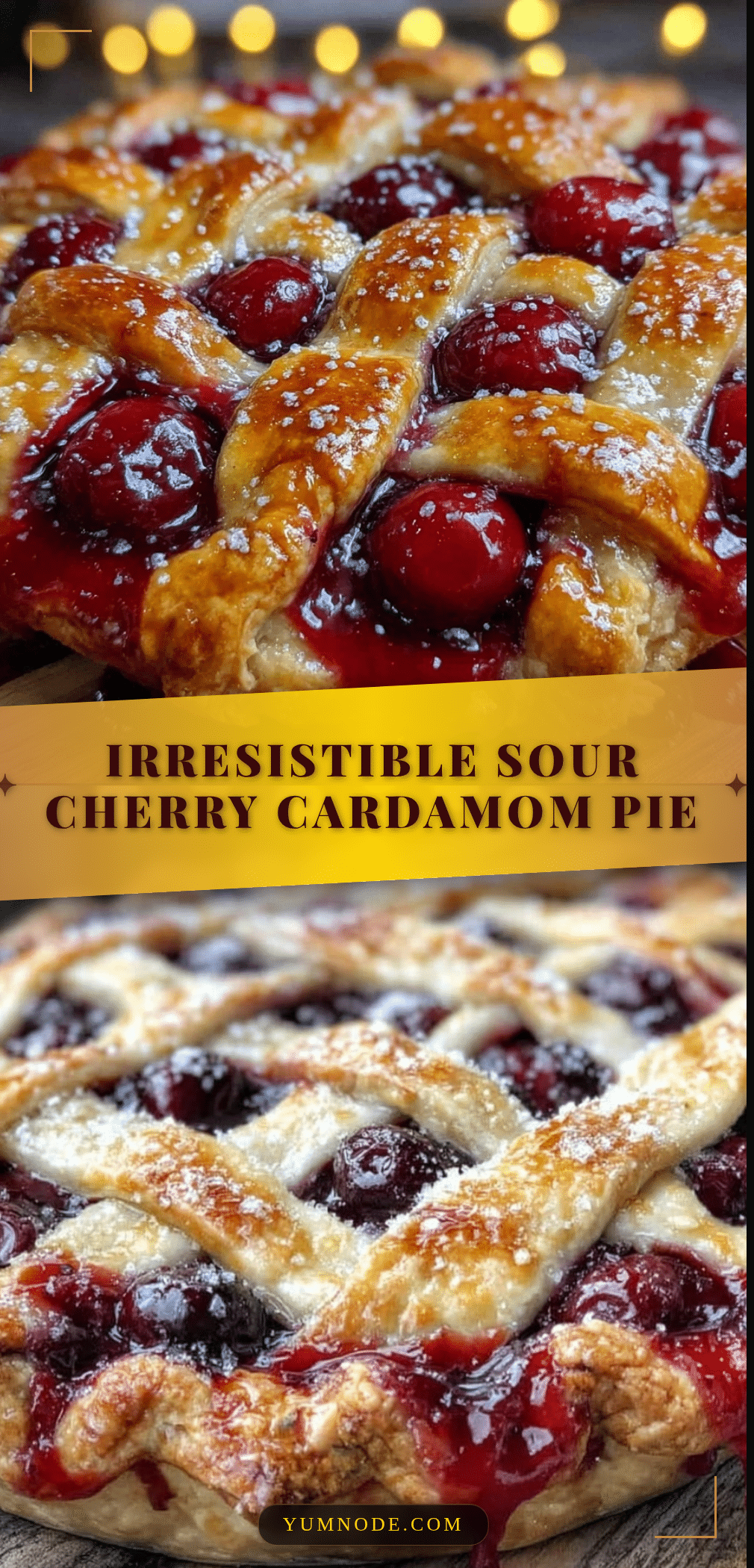 sour cherry lattice pie recipe