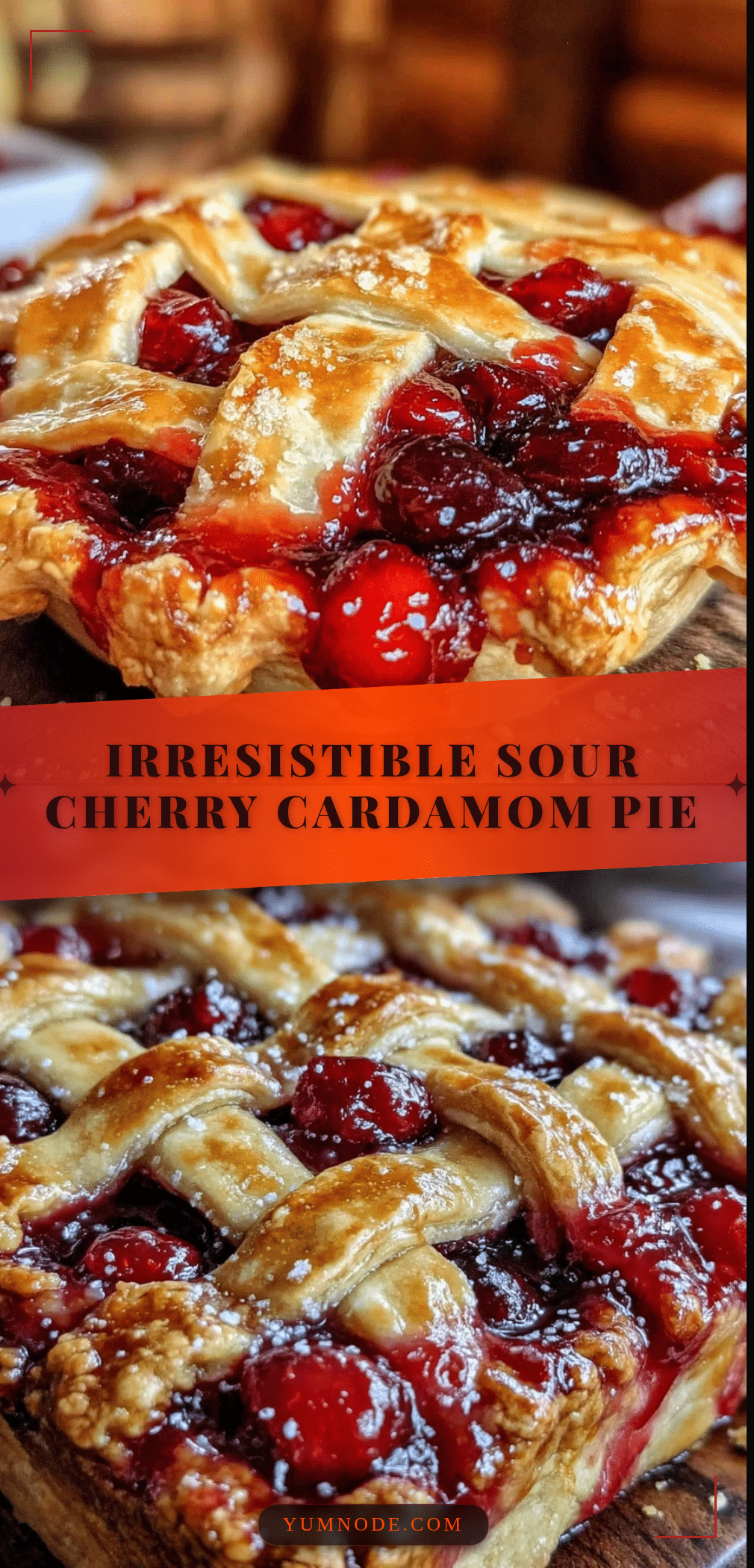 sour cherry lattice pie recipe