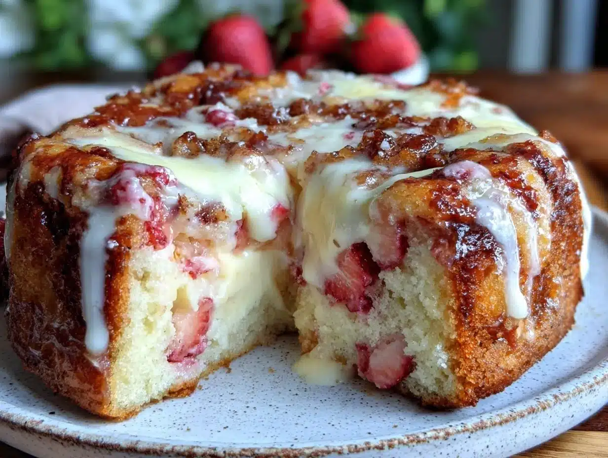 strawberry earthquake cake preparation steps