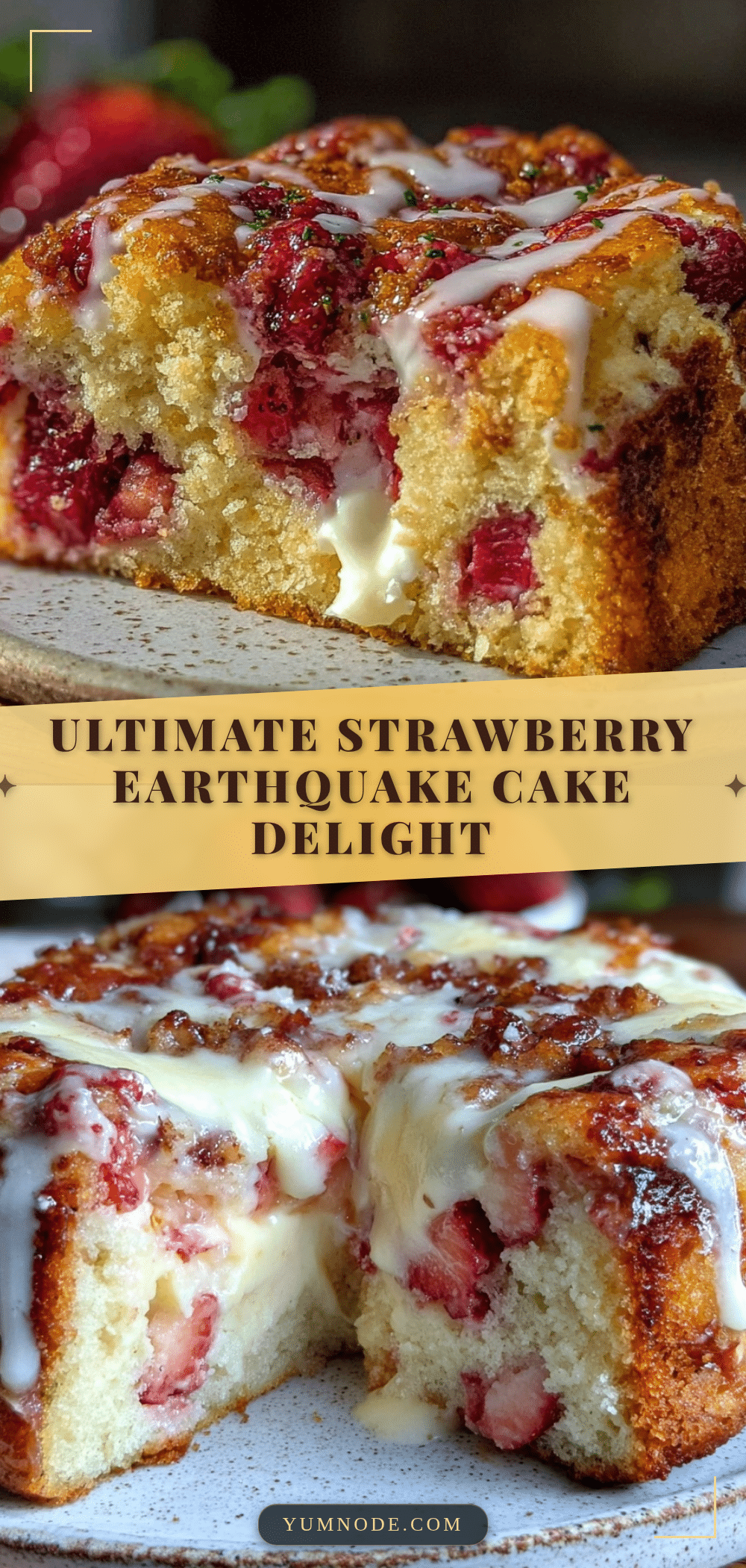 strawberry earthquake cake recipe