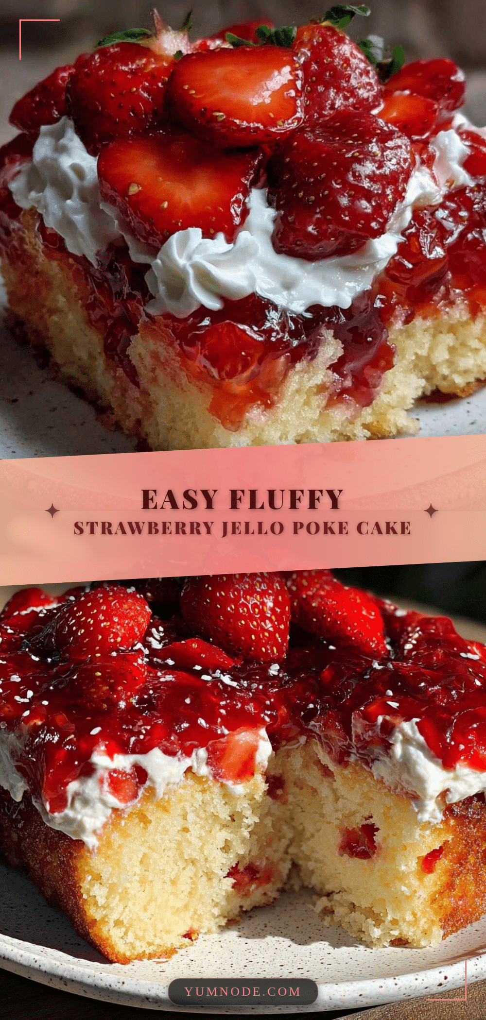strawberry jello poke cake recipe