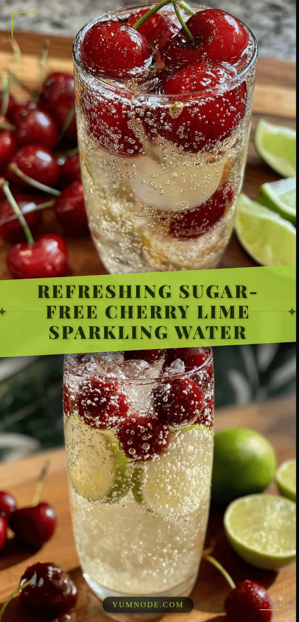 sugar-free cherry lime sparkling water recipe