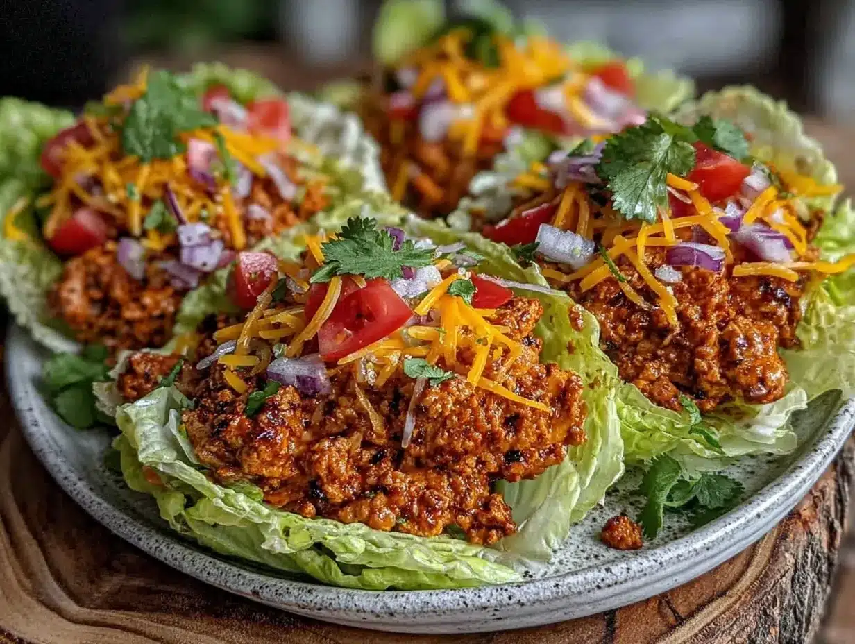 turkey taco lettuce wraps preparation steps