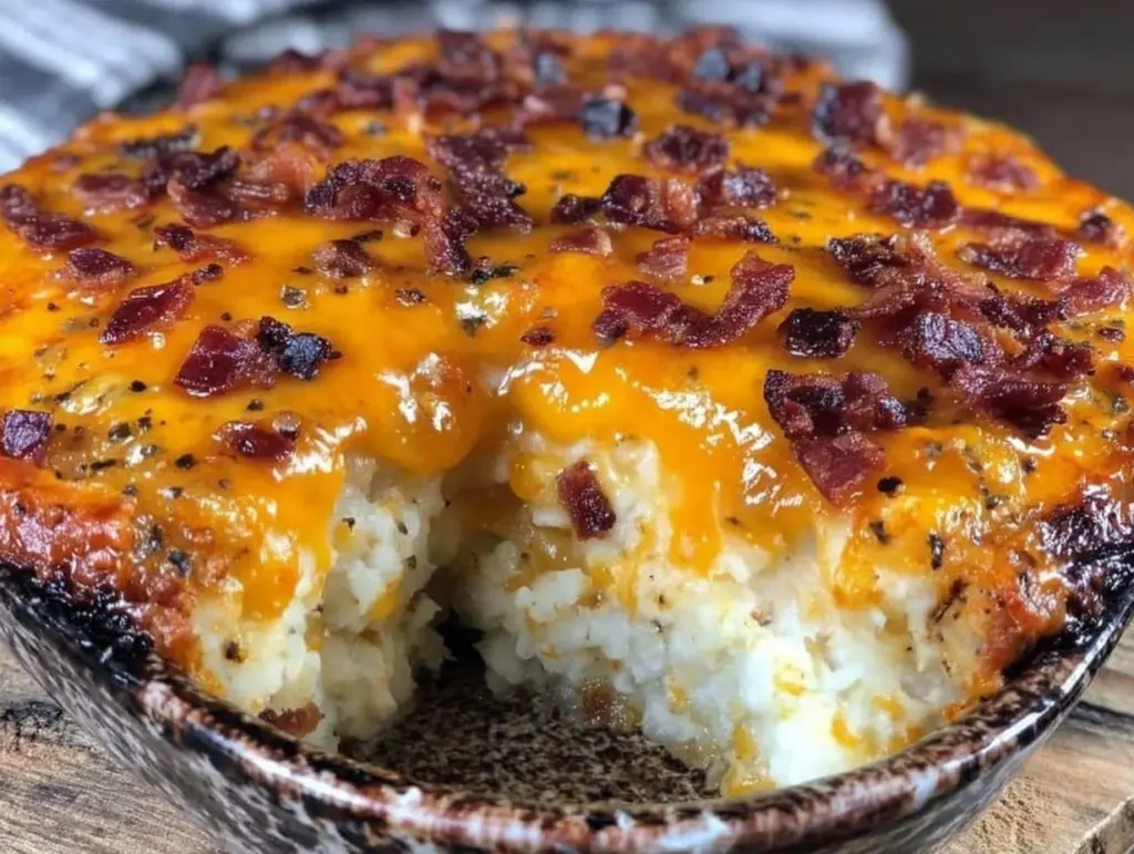 twice baked potato casserole - featured image