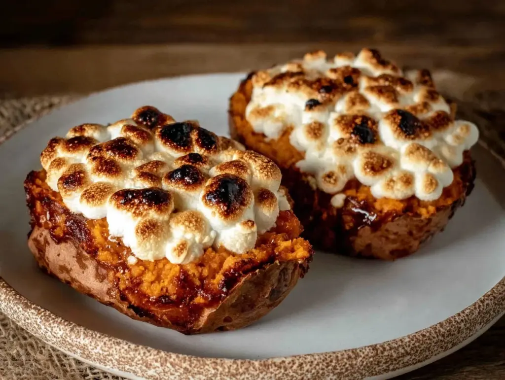 twice-baked sweet potatoes - featured image