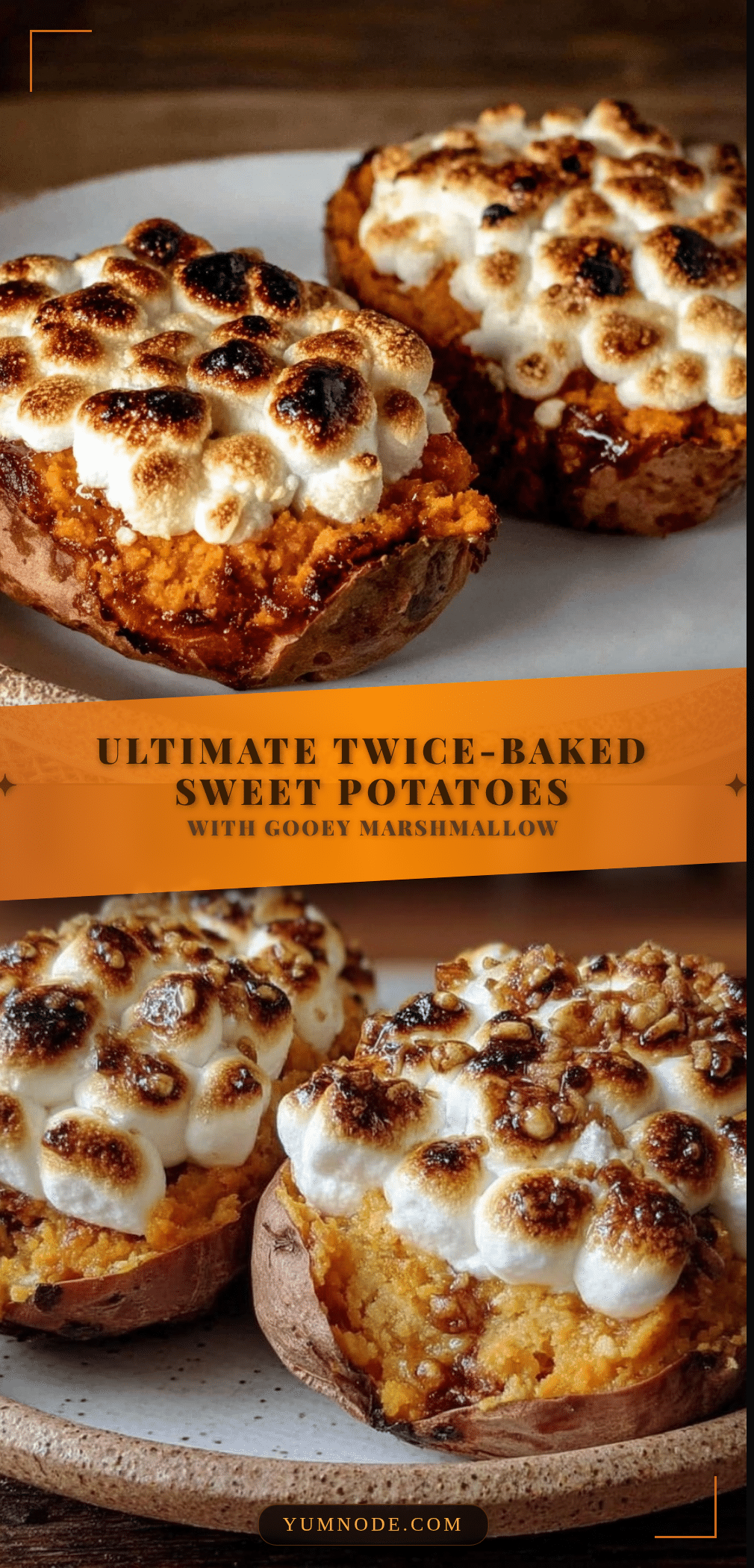 twice-baked sweet potatoes recipe