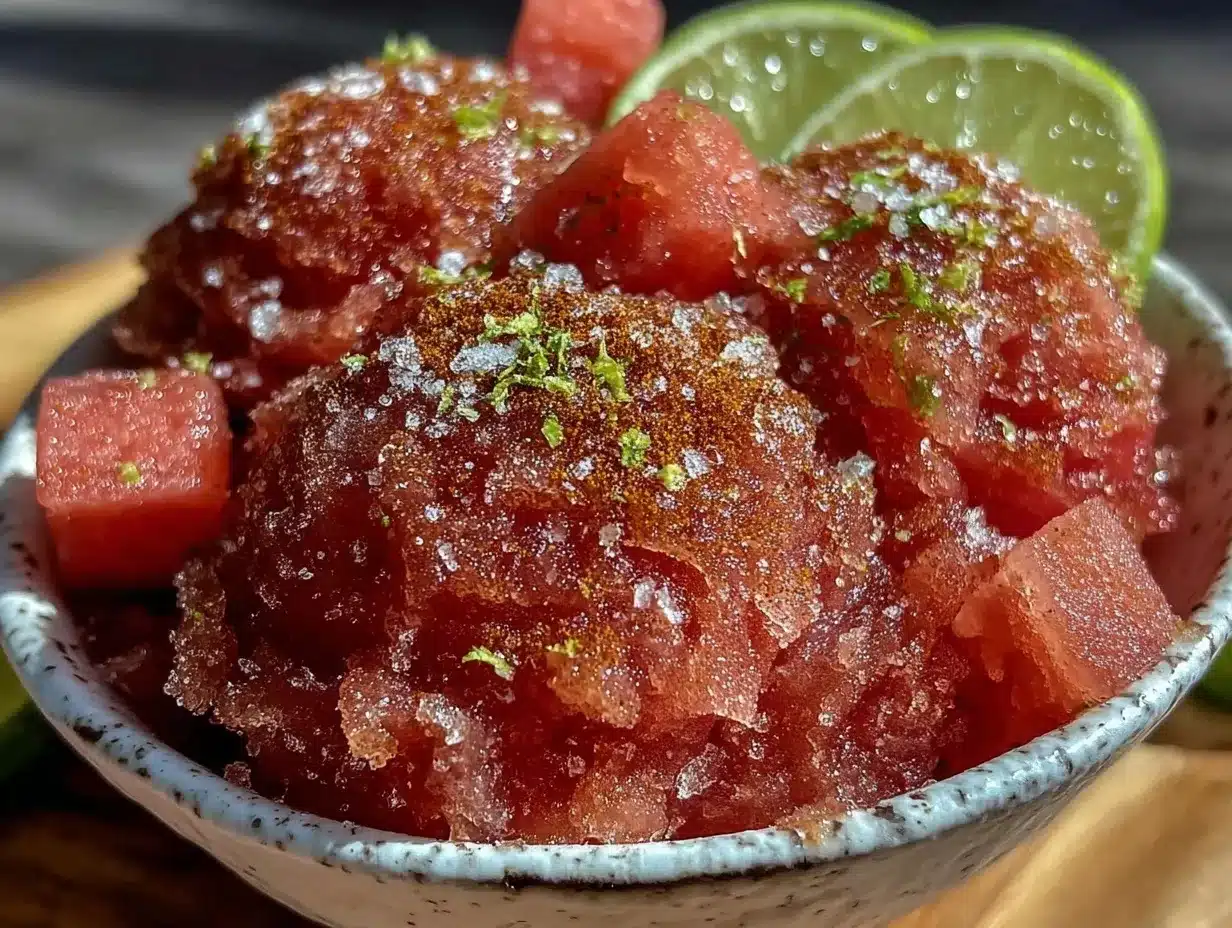 watermelon sorbet recipe preparation steps