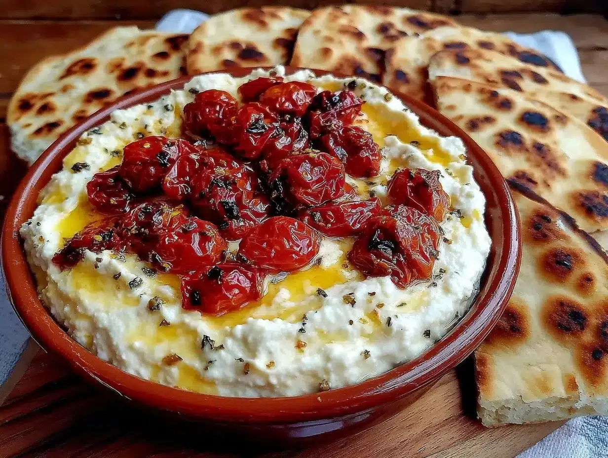 whipped feta dip preparation steps